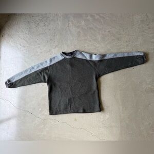 älf / Fleece Pullover Colorblock Crewneck / Grey